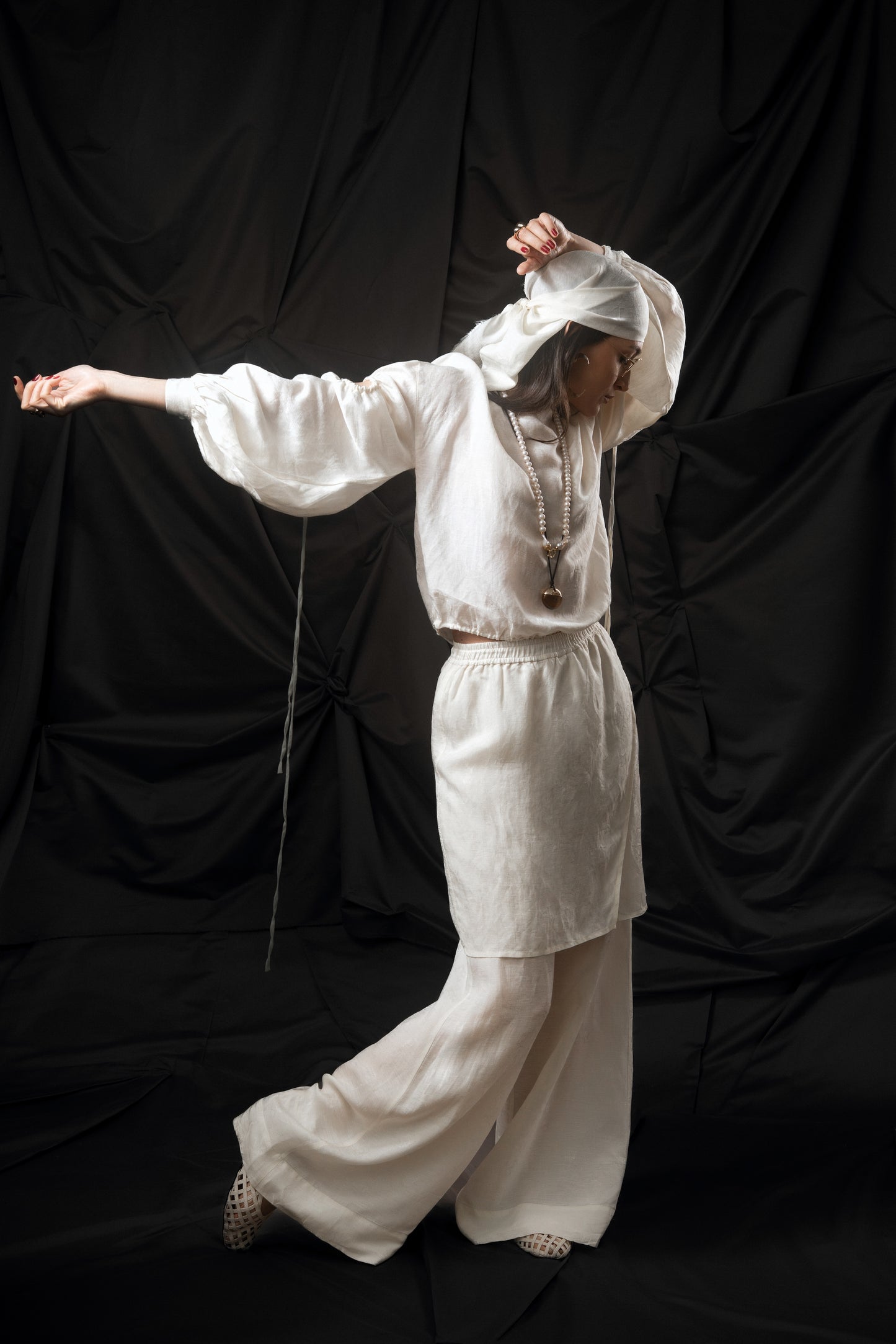 Pantaloni largi de in