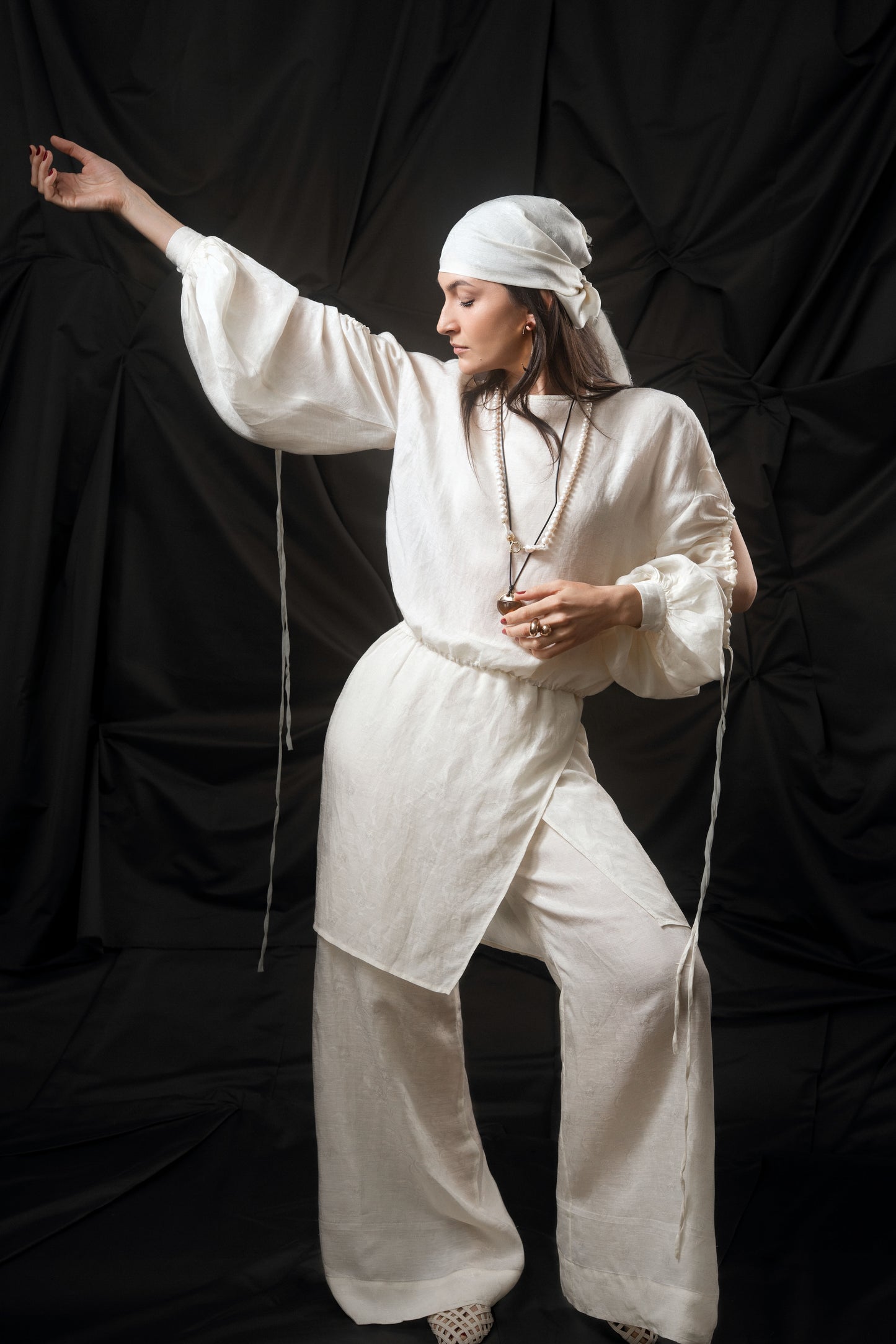 Pantaloni largi de in