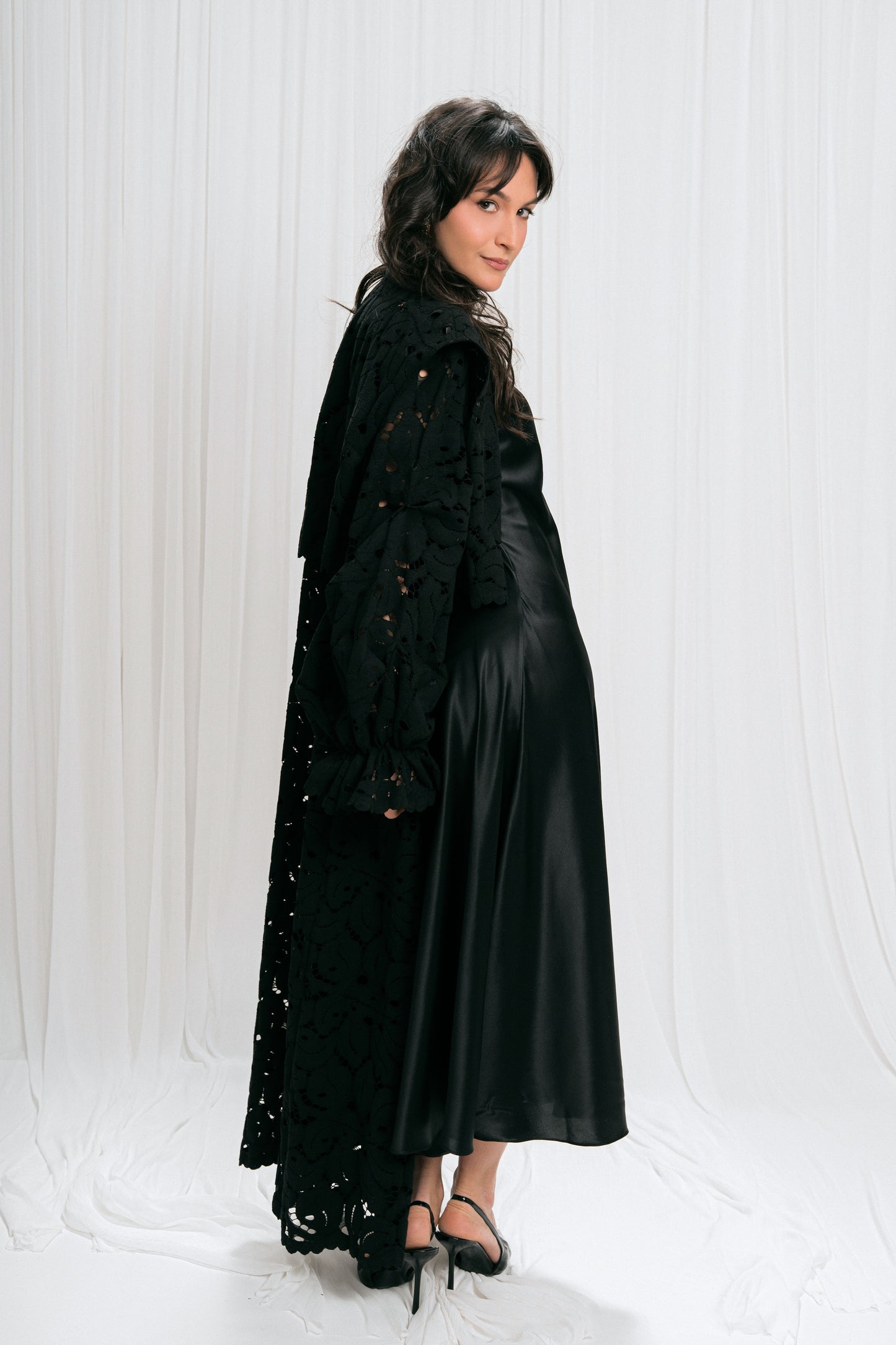 Rochie de mătase tip furou