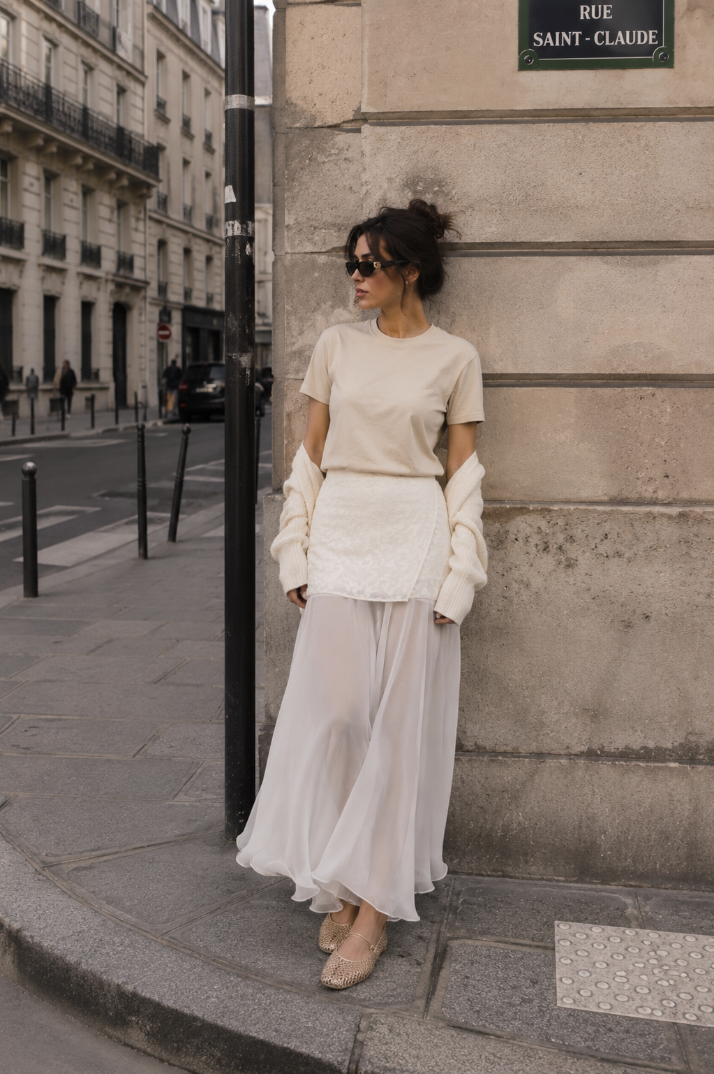 Sheer Layered Skirt