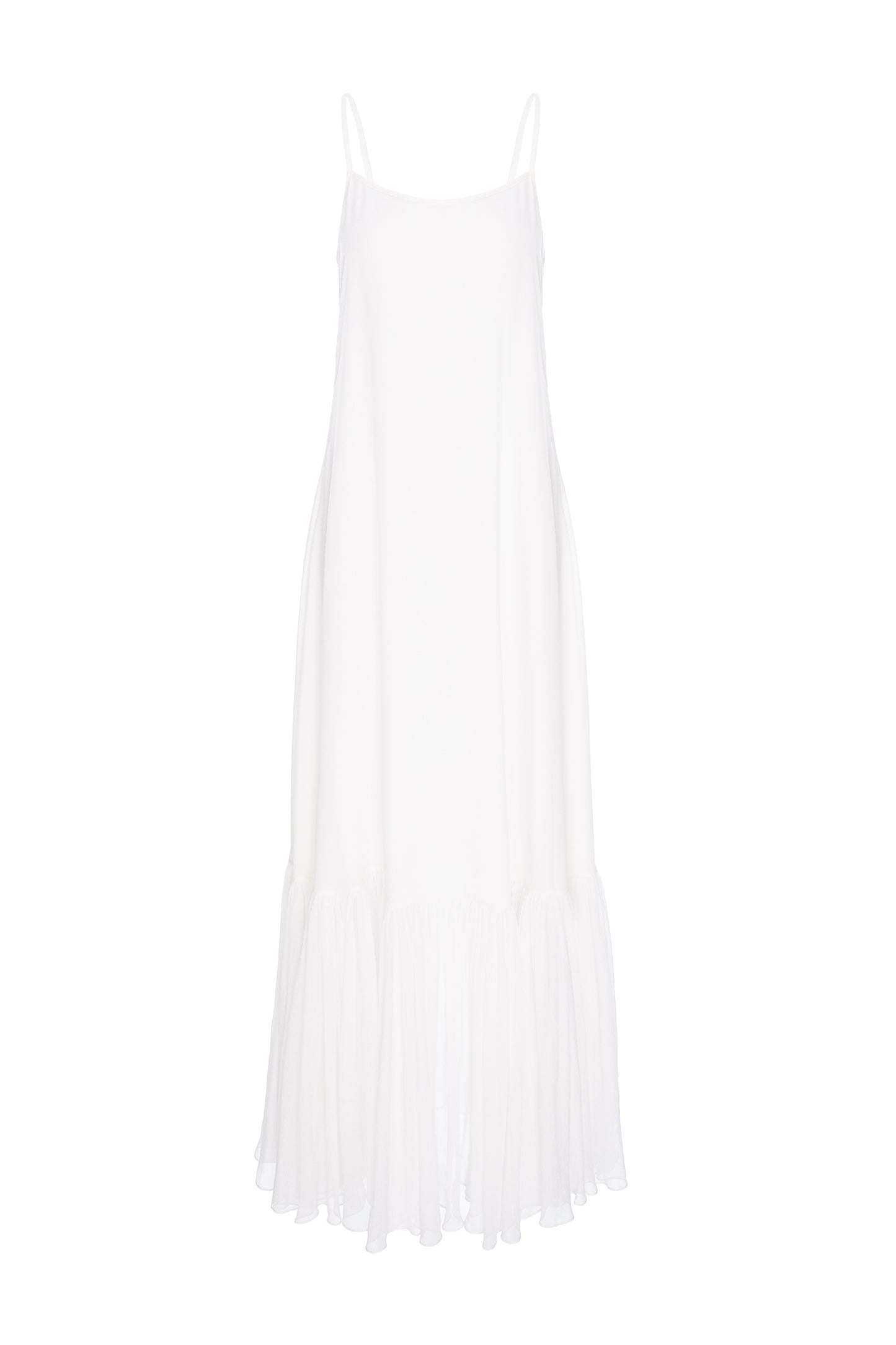 Rochie suprapusă din mătase brodată