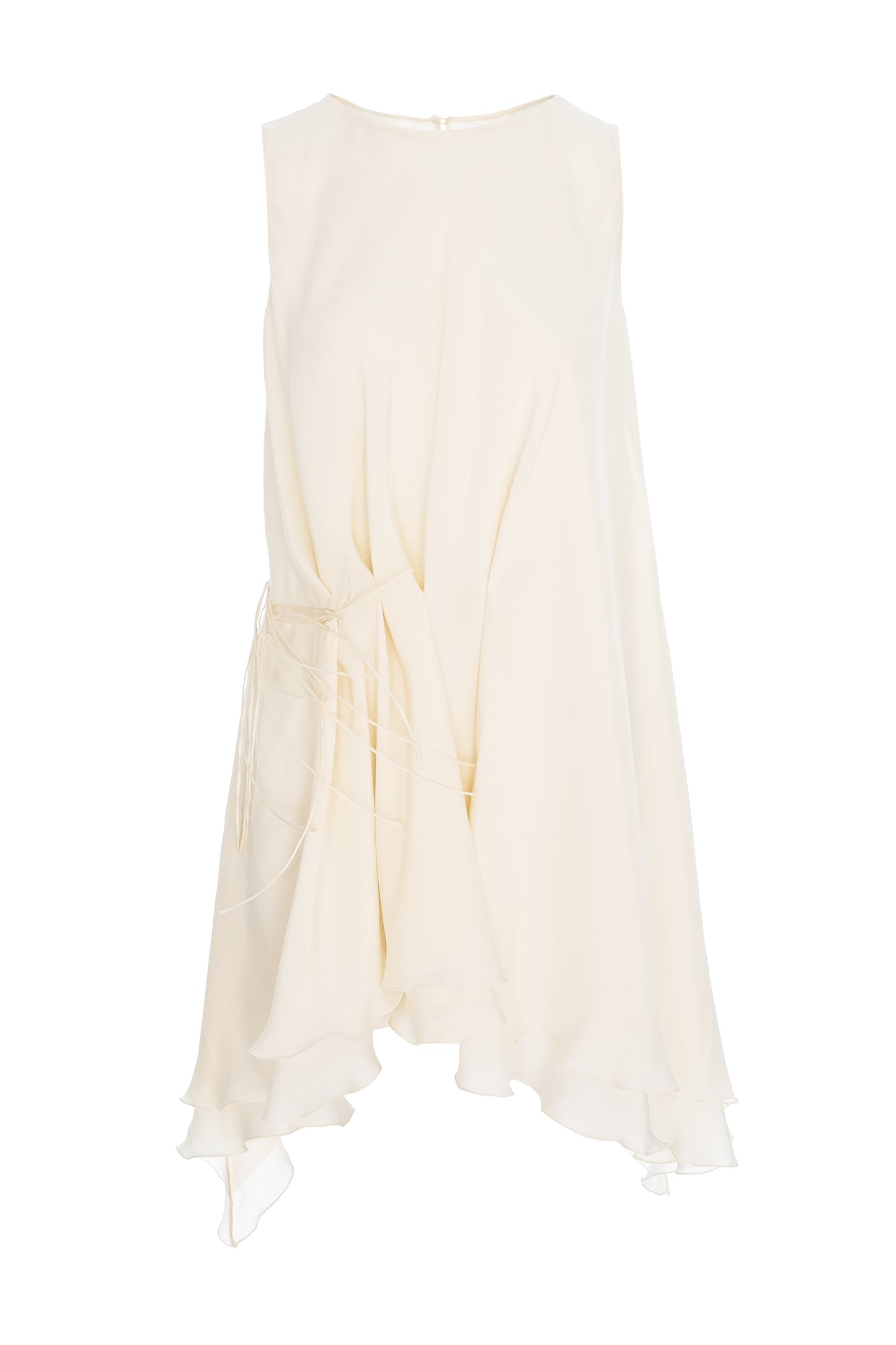Rochie din mătase stratificată